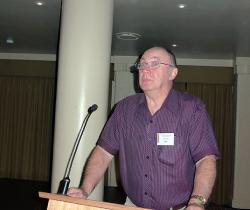 Dinner, Speeches and Entertainment - first timer John Hulls thanks the organisers and especially our wives and partners who have supported us over the years