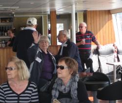 On the boat from Hobart to Peppemint Bay